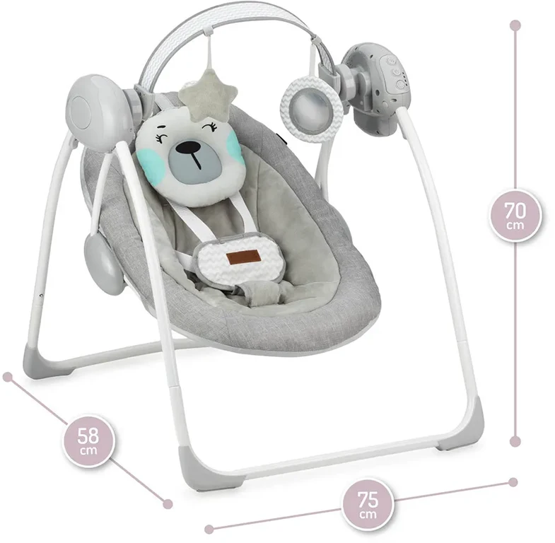 Електрична гойдалка Momi LISS bear turquoise